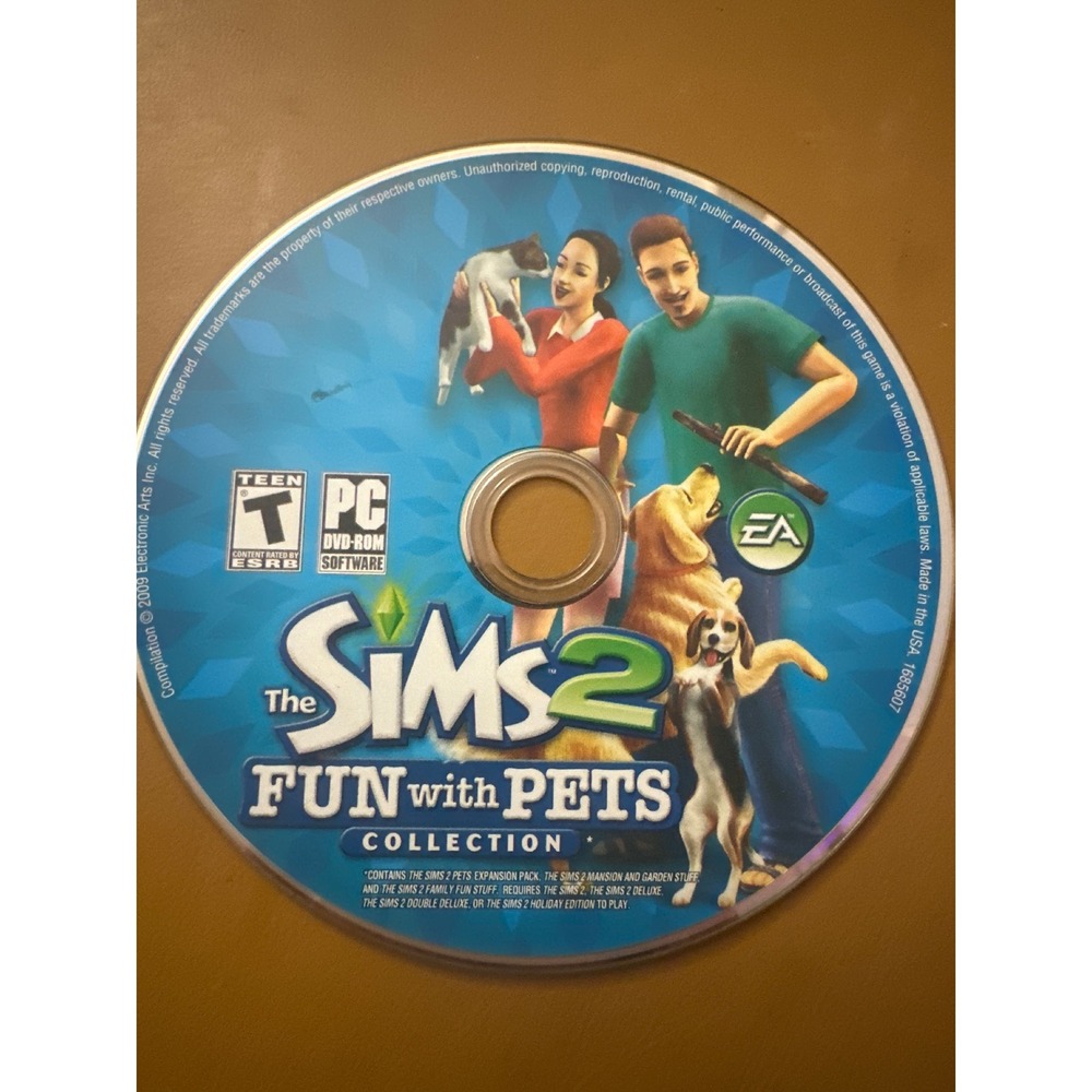 The Sims 2 Fun with Pets Collection PC EA 2009‎ no case